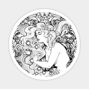 COSMIC LOVER lineart version Magnet